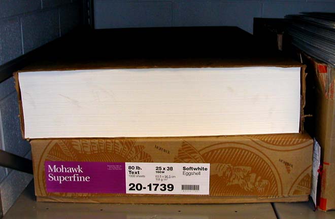 Box of 1000 sheets of Mohawk Superfine paper