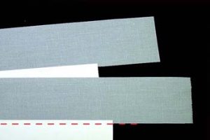 Close up of hinge cloth