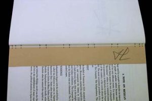 Paper template for marking sewing holes