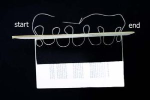 Path of the sewing thread