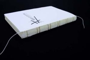 Sewing as it appears on the spine