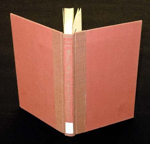 Rebacked book with original spine cover saved and adhered over new cloth