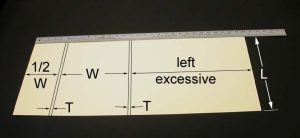 First board marked for creasing