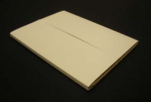 First piece of board finished and wrapped around the book