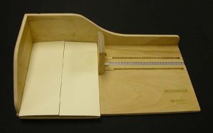 Measuring the book with the first board wrapped around it