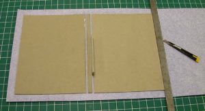 Trimming the excess cloth