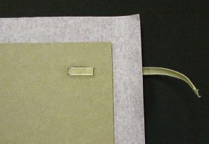 Gluing the end of the tie