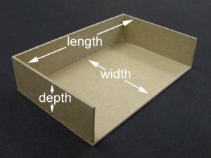 B tray with lines indicating grain direction of each part