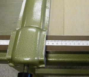 Using the front wall piece to cut another piece the same width