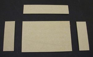 The 4 cut pieces that make up the A tray