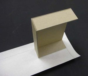Beginning to glue the A tray and cloth
