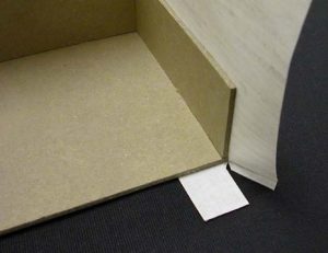 First recessed cut is made