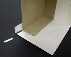Second recessed cut is made