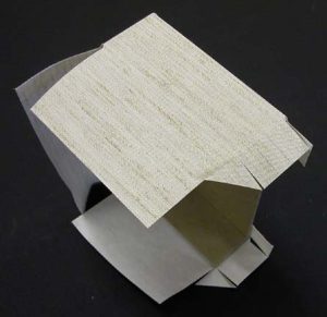 A tray with all corners cut