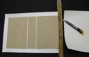 Trimming excess cloth