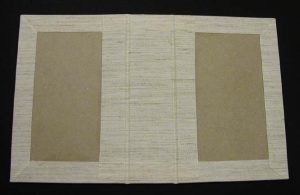 Inside spine covered with cloth