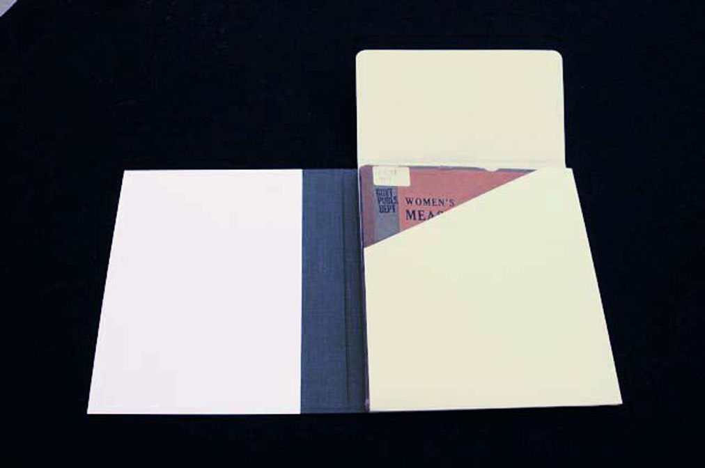 Finished Kyle Wrapper, open, with book inside