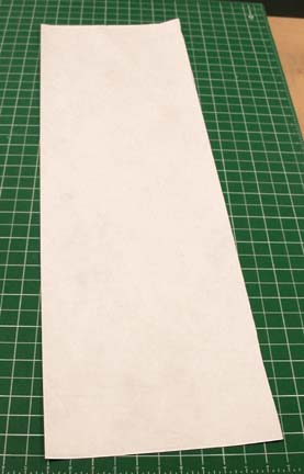 Piece of Tyvel cut to size for an envelope