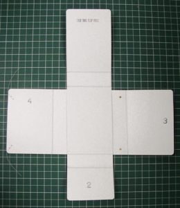The two boards positioned for gluing