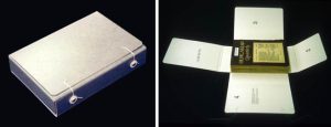 Finished phase box, closed and open