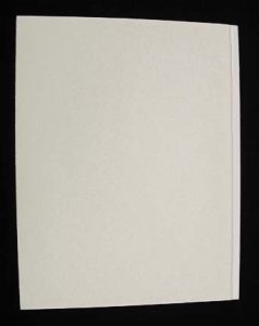 Back side of 3-part endsheet