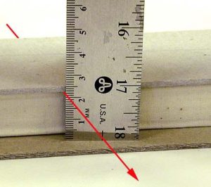 Measuring the text block depth
