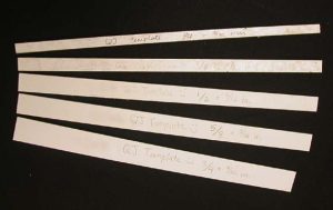Templates for marking the joint space on the book cloth