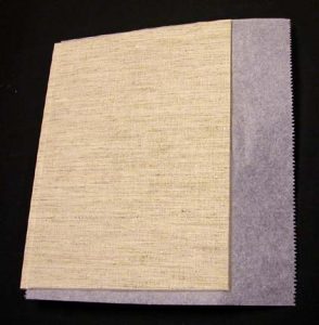 The closed book after the first pastedown was glued