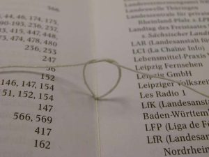 Tying a second knot at inside center