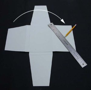 Finding the center of a flap