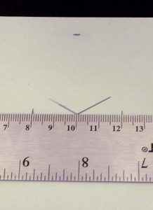 Measuring and marking for the tab