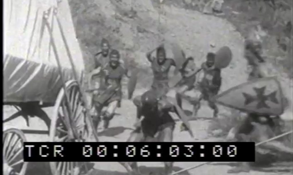 Still from Griffith’s film The Zulu’s Heart (1908) (screen capture by author).