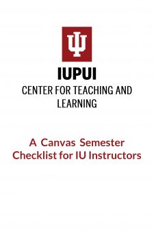 A Canvas Semester Checklist book cover