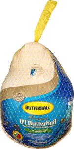 A small butterball turkey, packaged