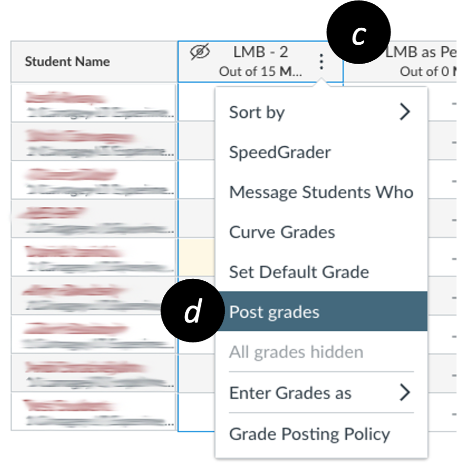 Finalizing Canvas grades ProfBox at Indiana University
