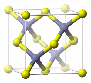 A zincblende unit cell.