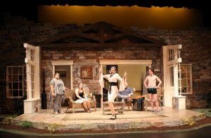 Photo of scene from IU Southeast Theatre's production of Vanya and Sonia and Masha and Spike